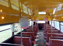 Red London bus for wedding hire in Oxford